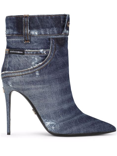 dolce gabbana boot|dolce & gabbana denim boots.